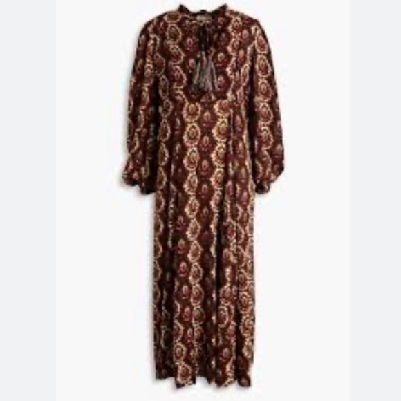 Bytimo Floral Tassel Midi Dress Large - Picture 3 of 10